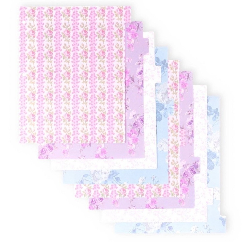 Love Shack Fancy Binder Dividers 8 Tabs Coquette School Target Yoobi Floral NEW